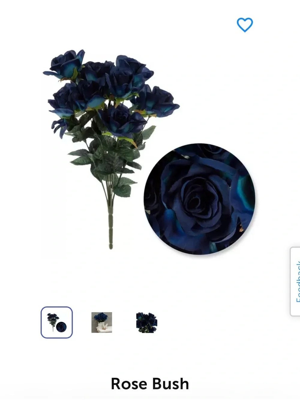 Artificial Blue Rose Bouquet - Home Accents
